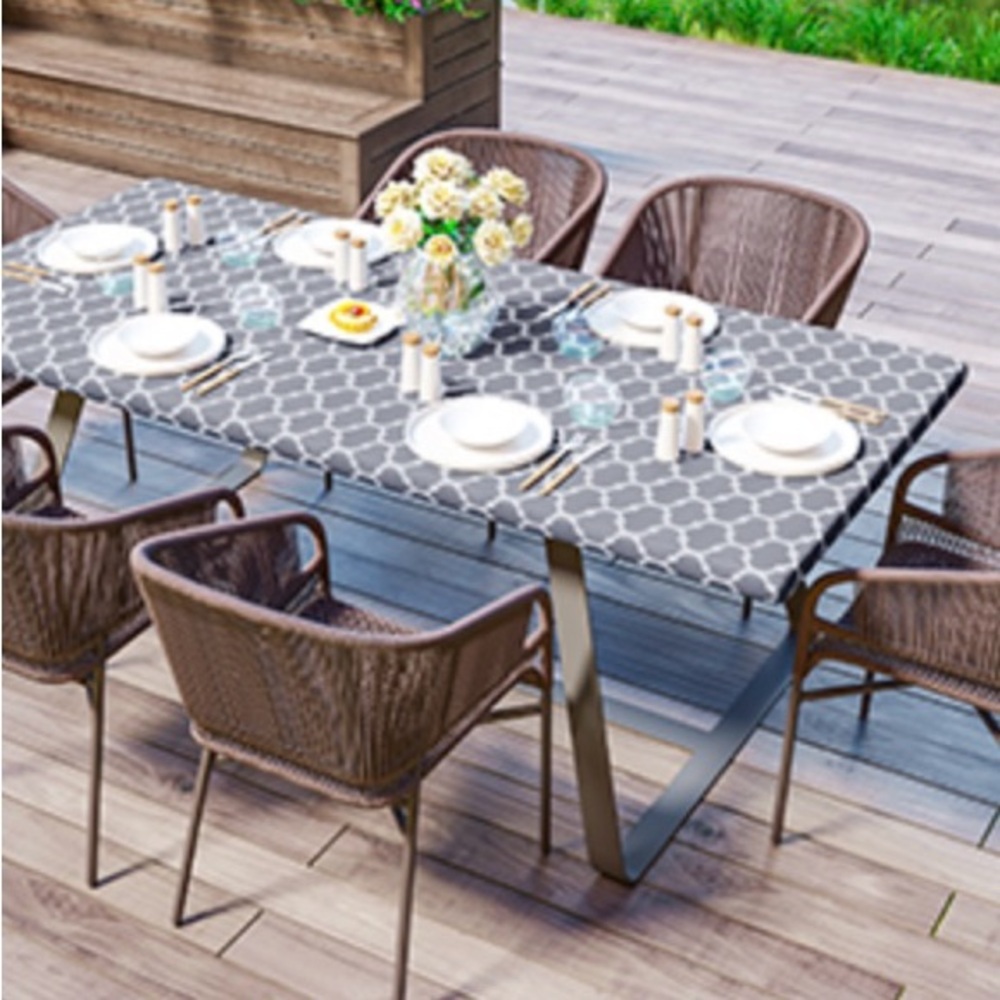 Waterproof Fitted Rectangular Table Cover - Picture 2 of 4